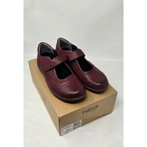 Halsa ALOE Footwear Women's Mary Jane Flats Dark Cherry size 8 Wide